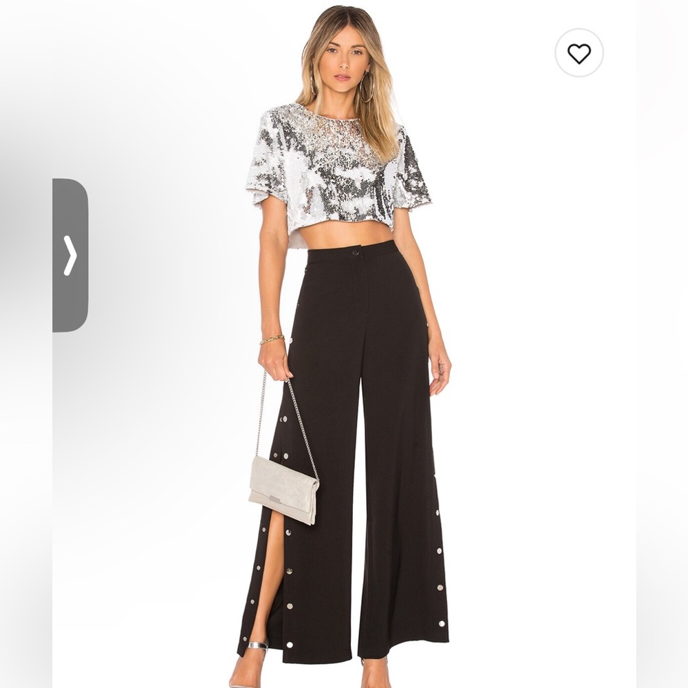 Lovers + Friends Sequin Crop Top (Small)